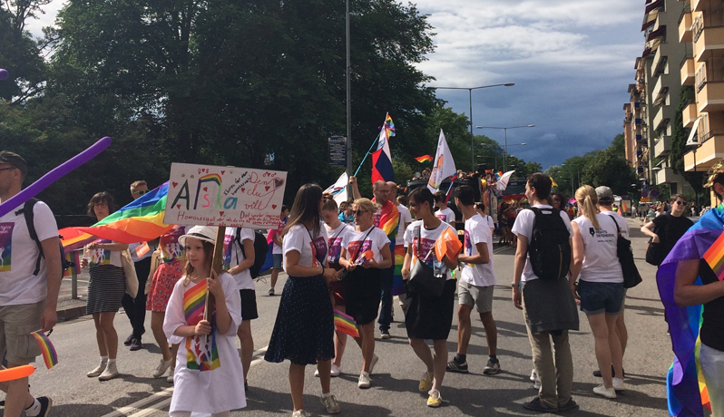Civil Rights Defenders in the Pride Parade 2016