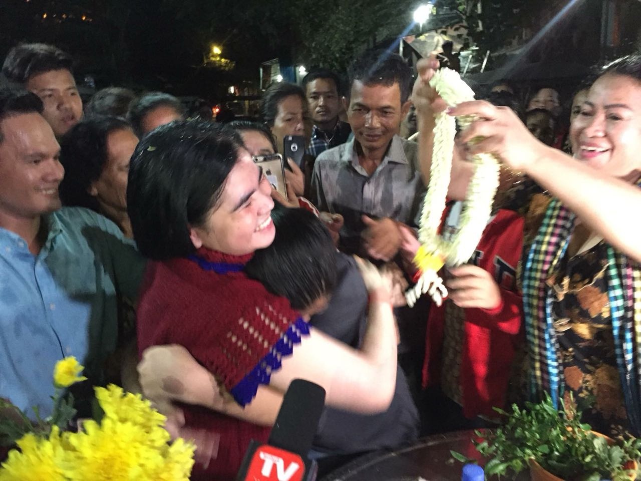 Cambodian land rights activist Tep Vanny has been freed from prison