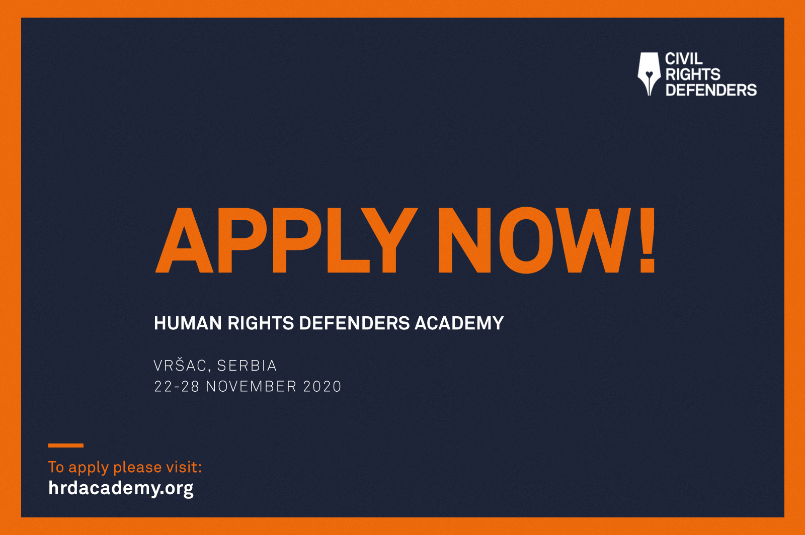 Call for Participants: The Human Rights Defenders Academy - Civil ...