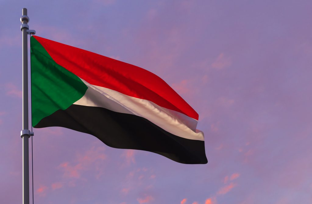 The Sudanese flag.