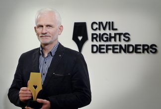 Ales Bialitski receives Civil Rights Defender of the Year Award 2014