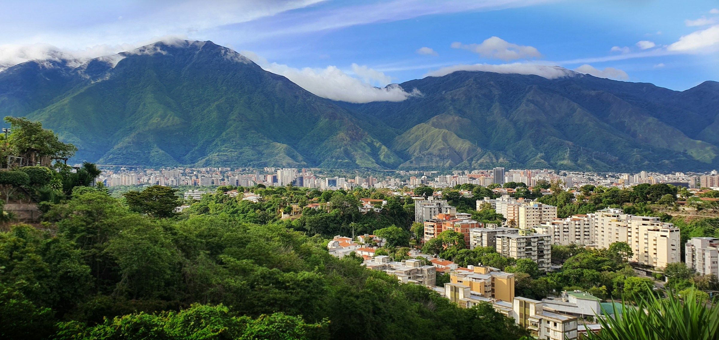 Caracas city, with a backdrop of mountains.