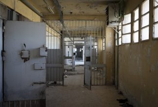 The abandoned Saidnaya Prison in Syria
